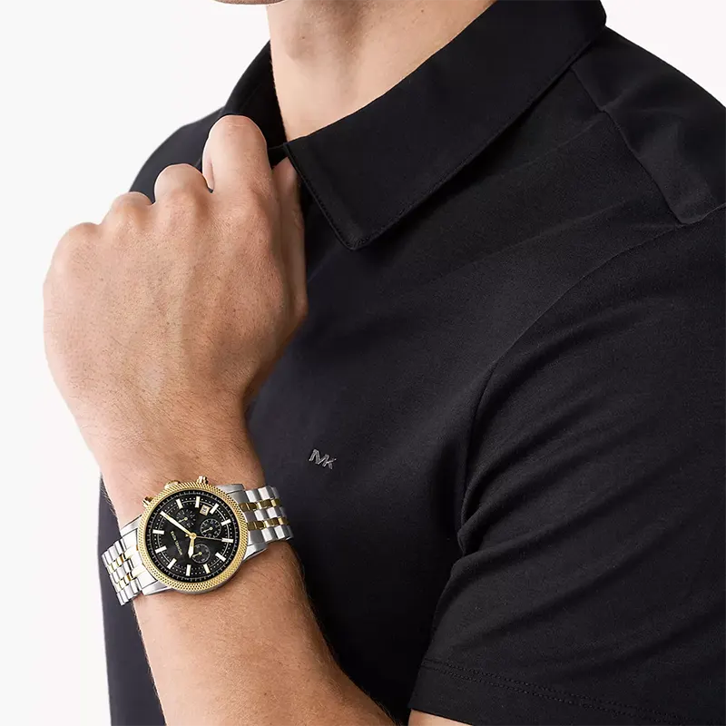 Michael Kors Hutton Chronograph Black Dial Men's Watch | MK8954